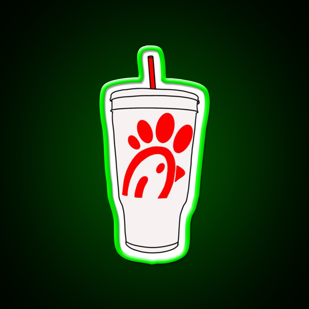 Large Drink Best Chicken Fast Food Led Neon Sign For Burger Place Rgb Color
