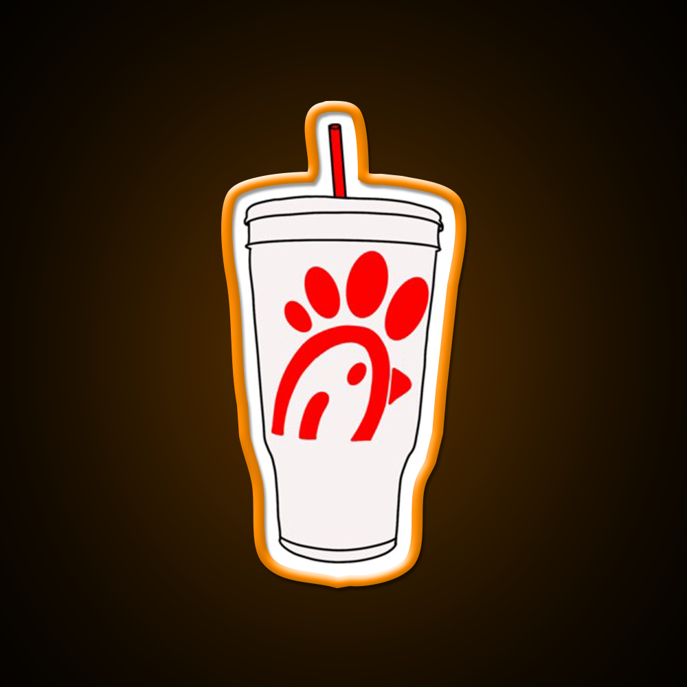 Large Drink Best Chicken Fast Food Led Neon Sign For Burger Place Rgb Color