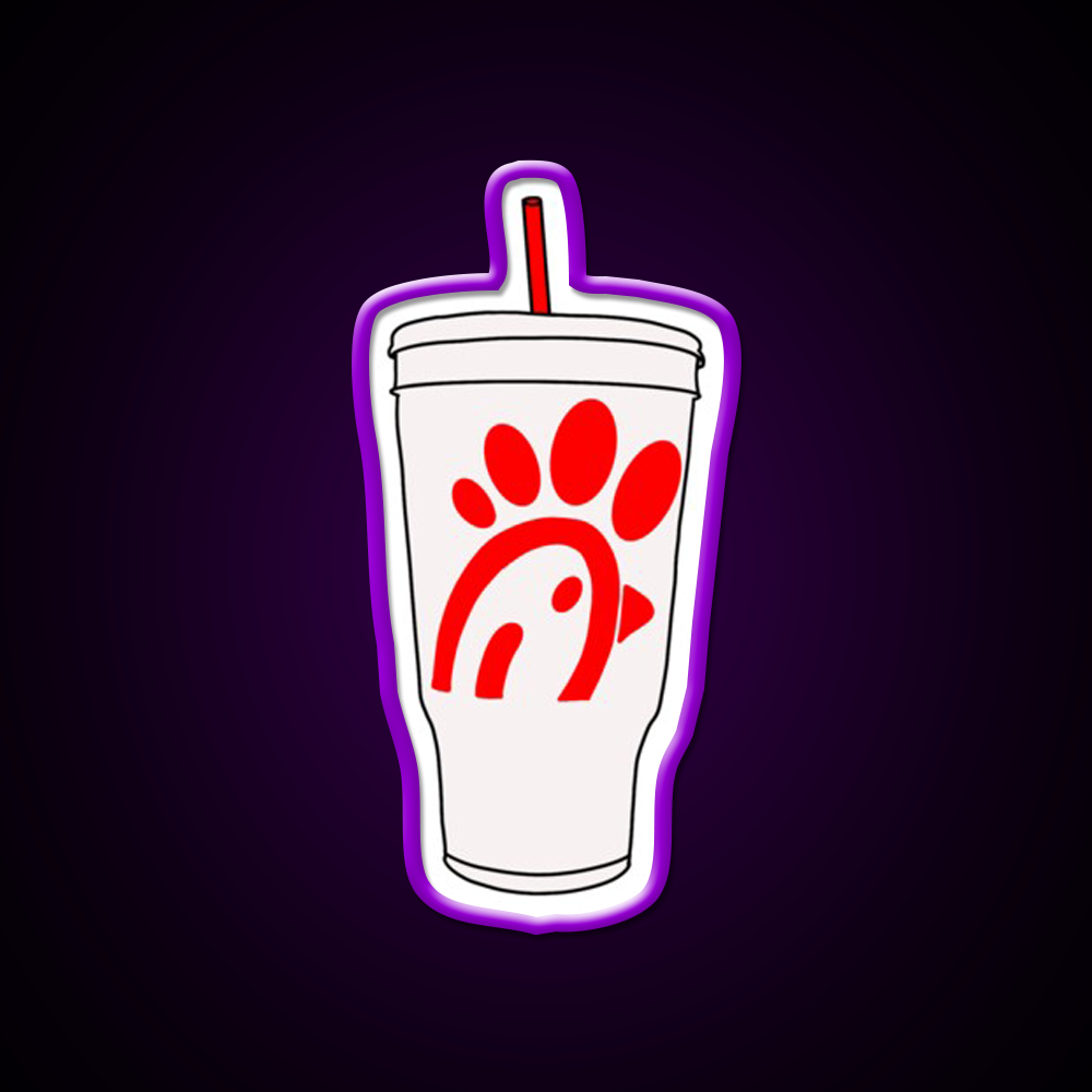 Large Drink Best Chicken Fast Food Led Neon Sign For Burger Place Rgb Color