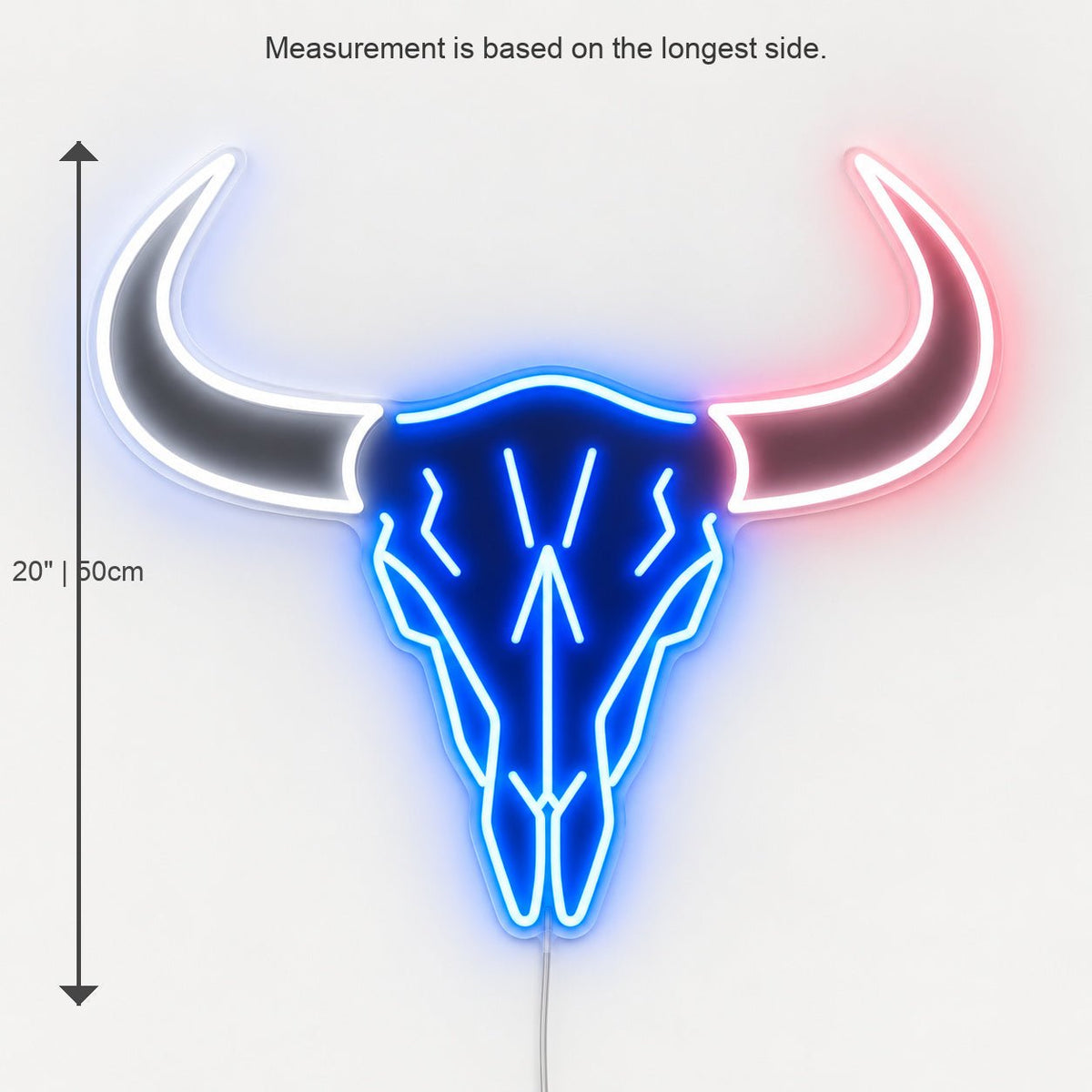 Large Longhorn Bull Skull LED Neon Sign - Shineneon