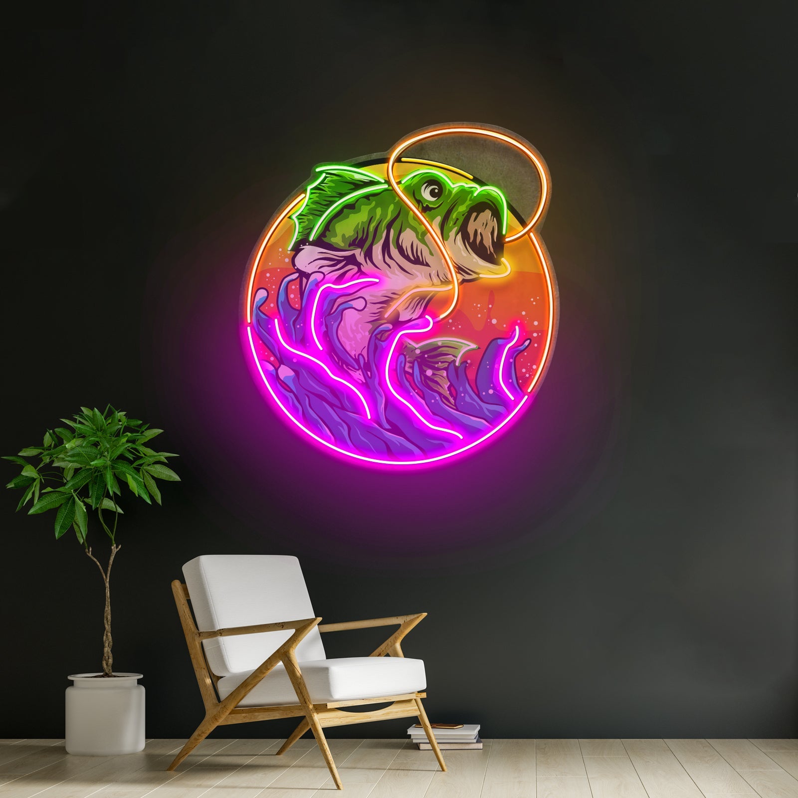 Largemouth Bass Fishing Led Neon Sign Light Custom Led Signs - Shineneon