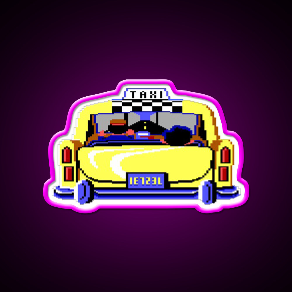 Larry In Taxi Man Cave Bar Led Neon Sign Rgb Color