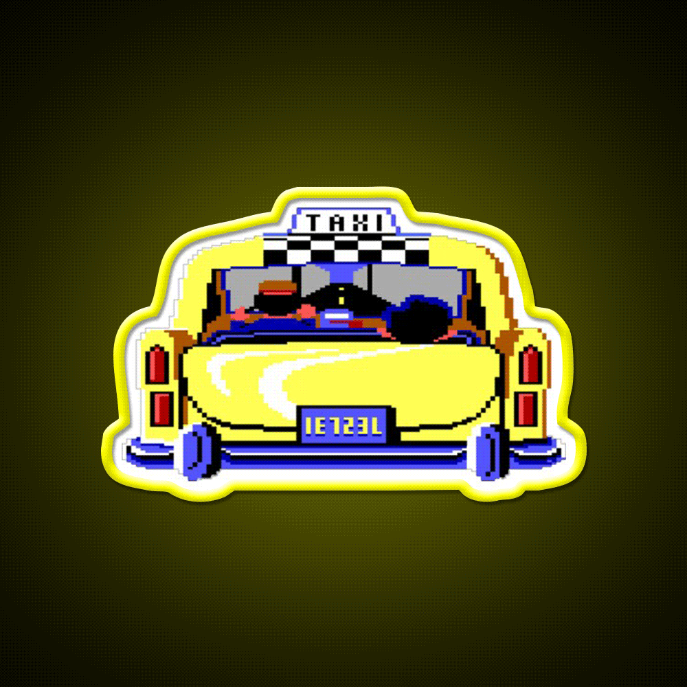 Larry In Taxi Man Cave Bar Led Neon Sign Rgb Color