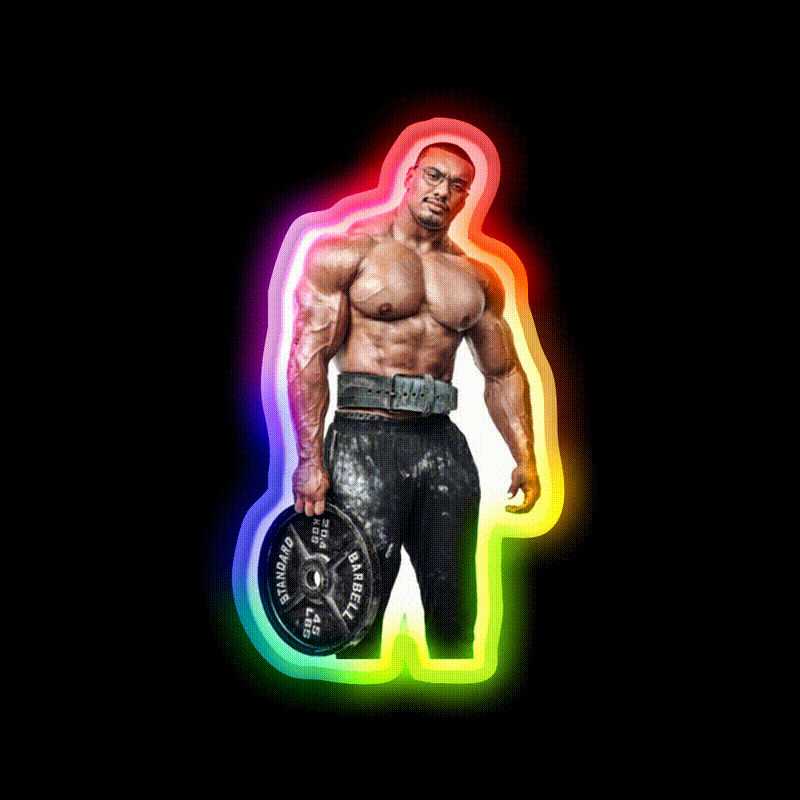 Larry Wheels Photography Gym Fitness Led Neon Sign Rgb Color