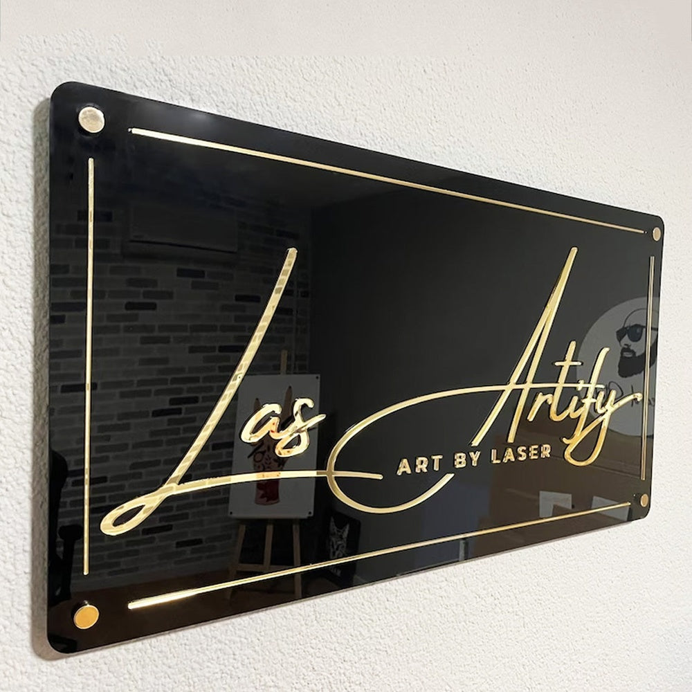 Las Artity Salon Acrylic Business Logo Sign