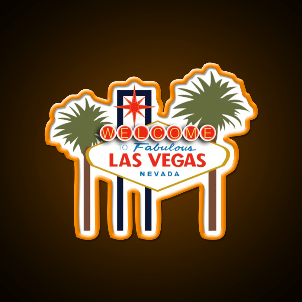 Las Vegas Sign Welcome Led Neon Sign Open Sign Rgb Color - Shineneon