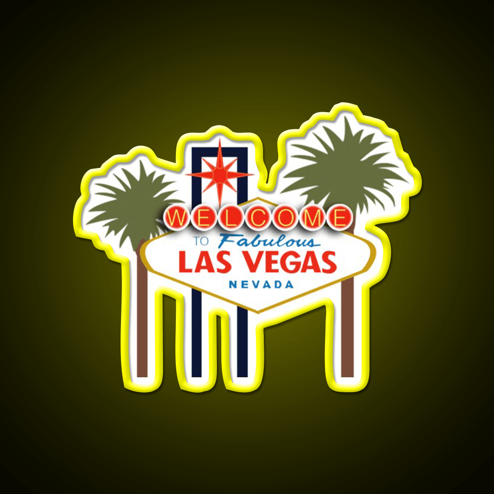 Las Vegas Sign Welcome Led Neon Sign Open Sign Rgb Color - Shineneon