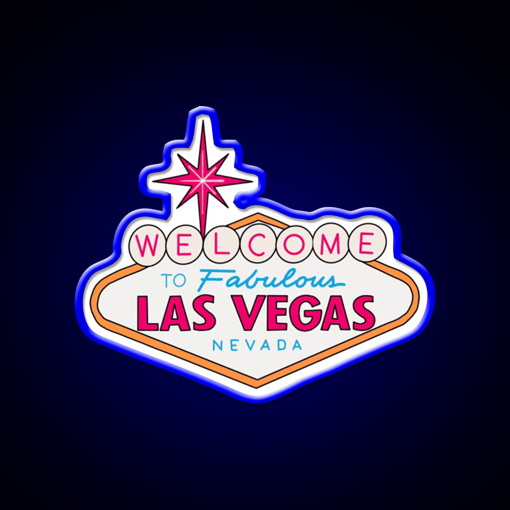 Las Vegas Welcome Led Neon Sign Open Sign Rgb Color - Shineneon