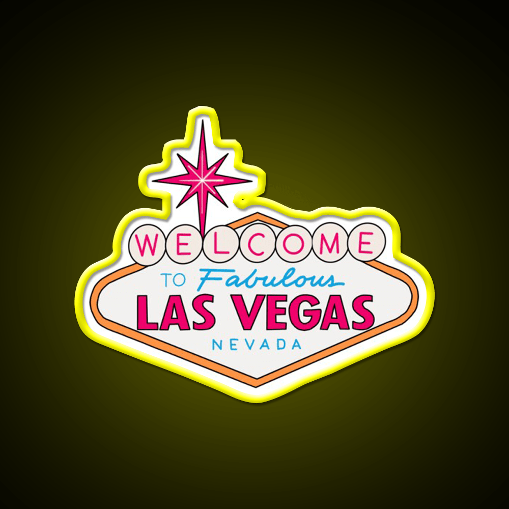 Las Vegas Welcome Led Neon Sign Open Sign Rgb Color - Shineneon