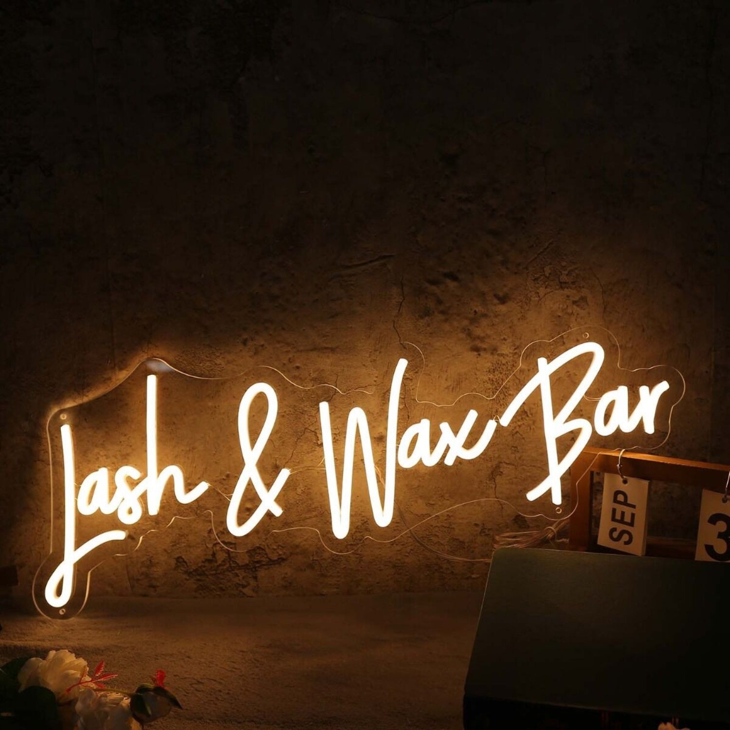 Lash And Wax Bar Yellow Led Neon Sign - Shineneon