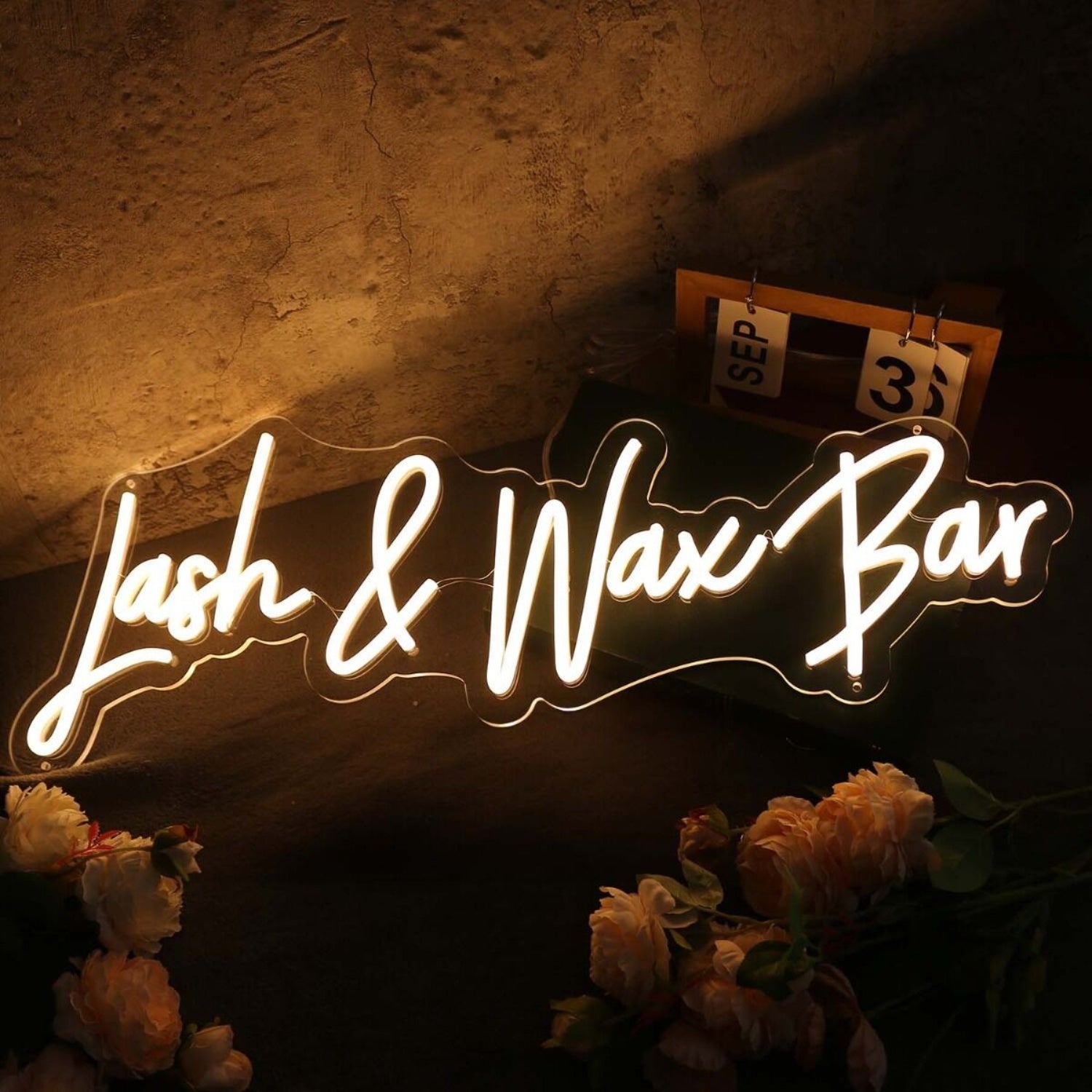 Lash And Wax Bar Yellow Led Neon Sign - Shineneon
