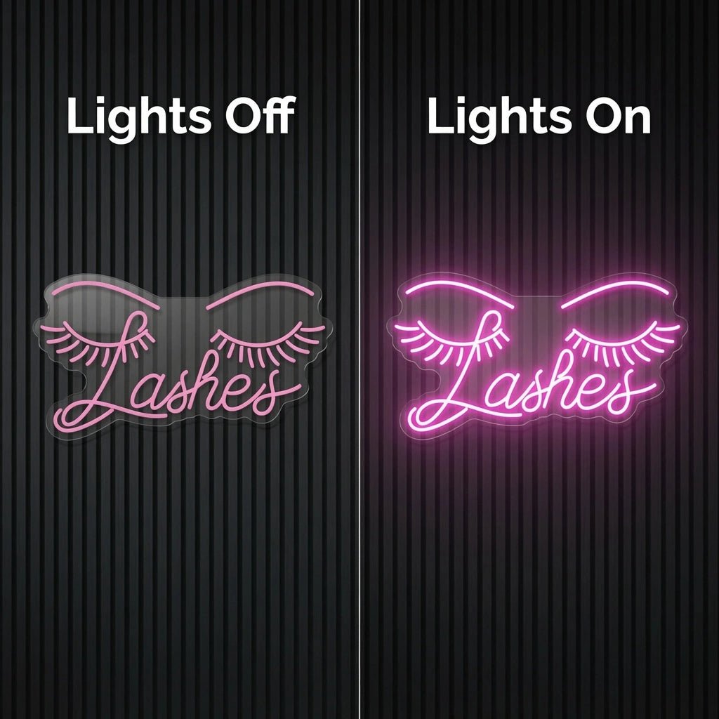 Lashes LED Neon Sign Wall Neon Sign - Shineneon