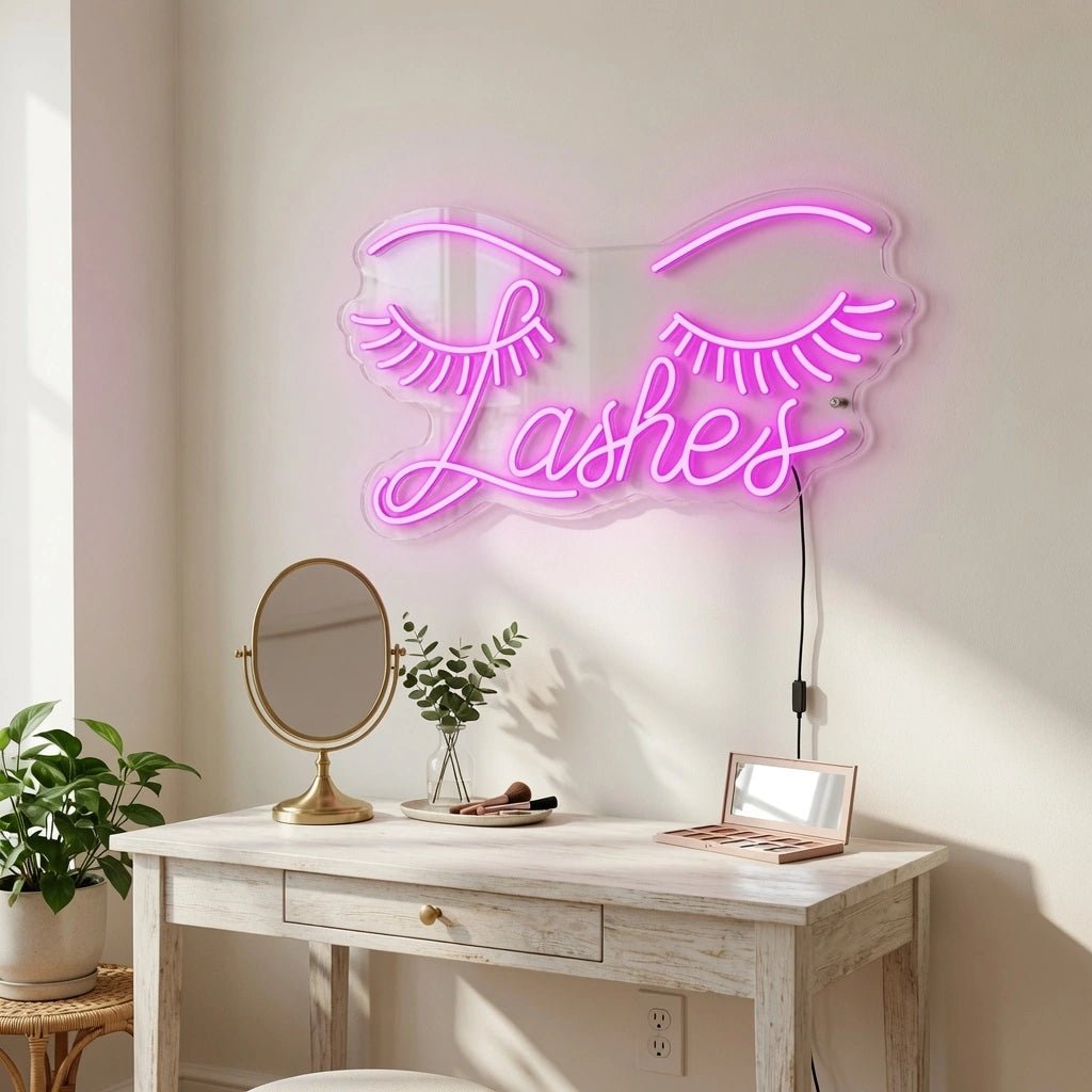 Lashes LED Neon Sign Wall Neon Sign - Shineneon
