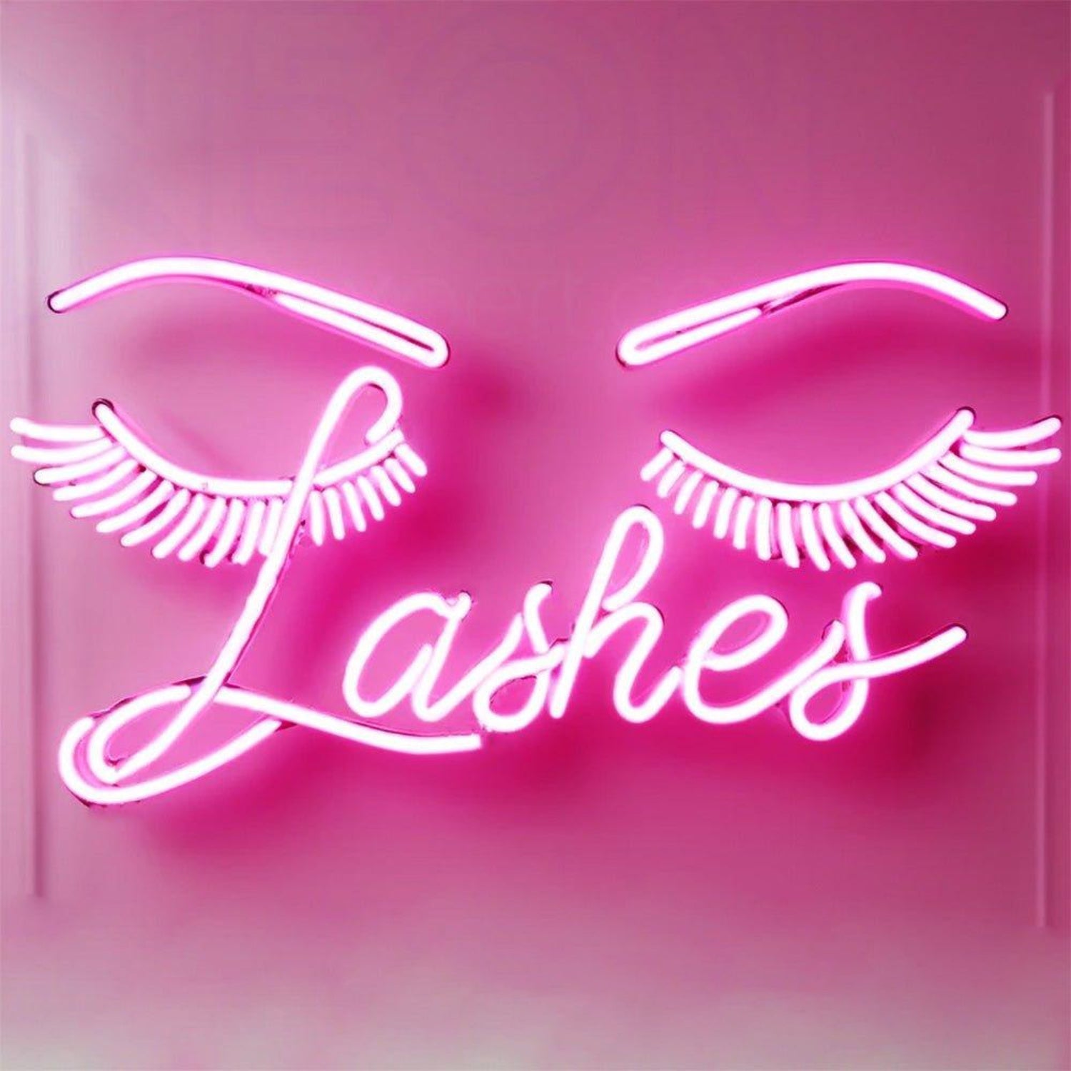 Lashes Pink Led Neon Sign For Eyelash Beauty Salon Decor | Shineneon