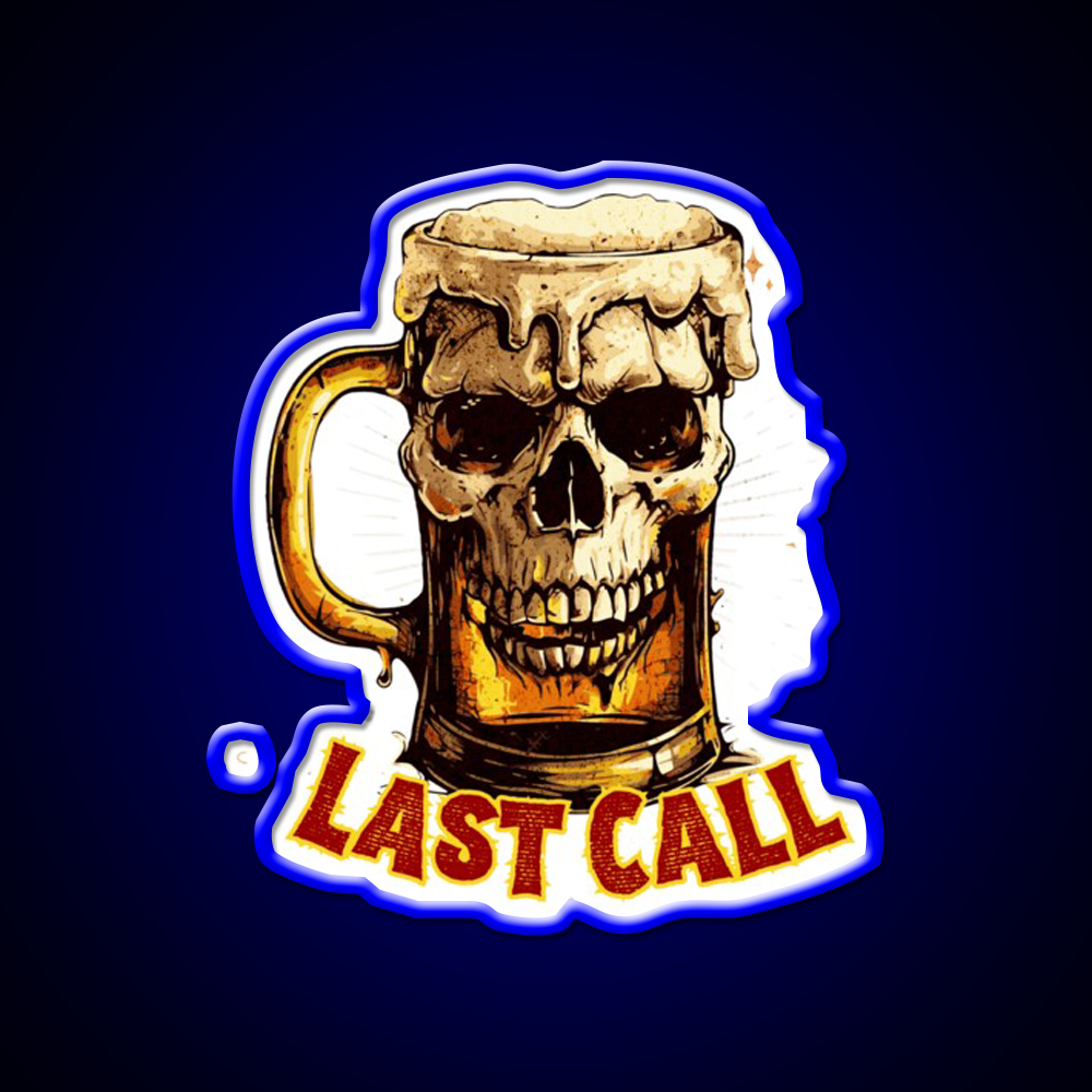 Last Call Man Cave Bar Led Neon Sign Rgb Color