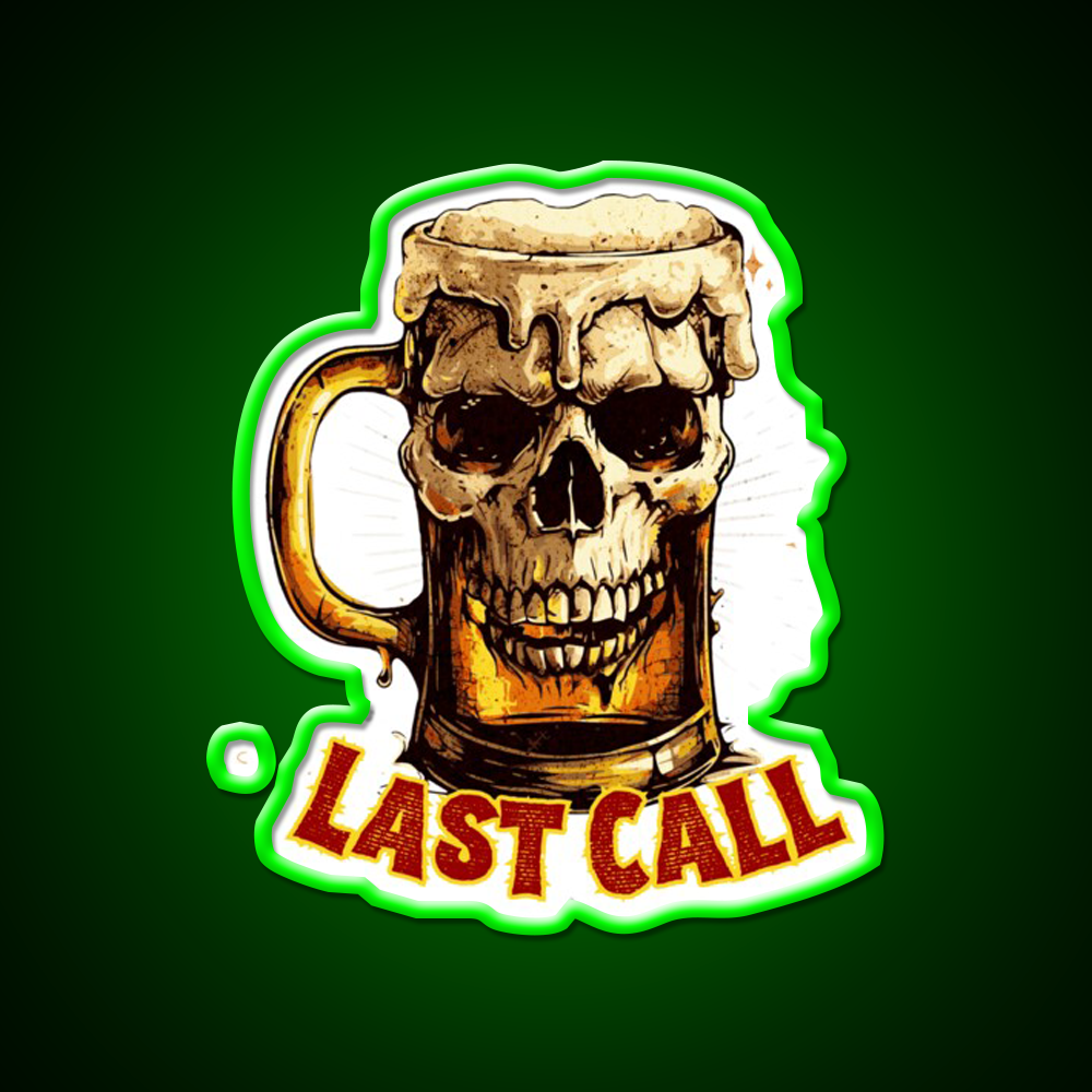 Last Call Man Cave Bar Led Neon Sign Rgb Color