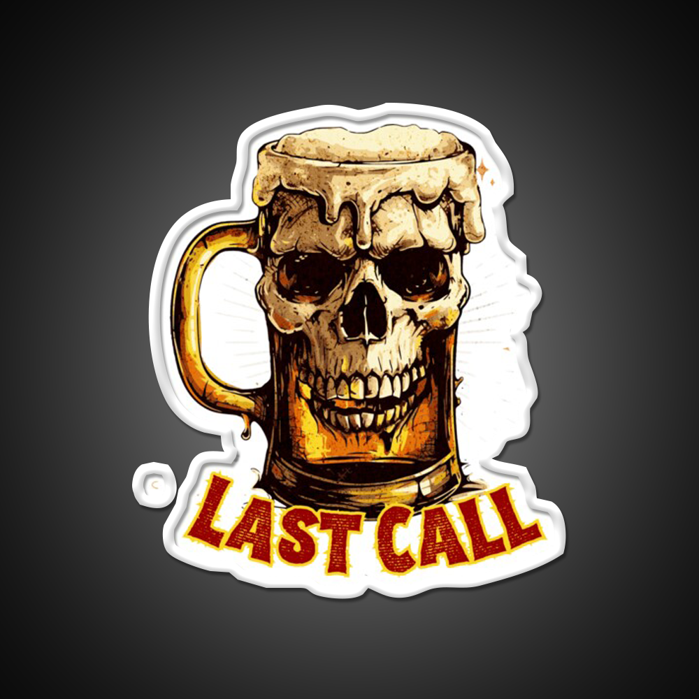 Last Call Man Cave Bar Led Neon Sign Rgb Color