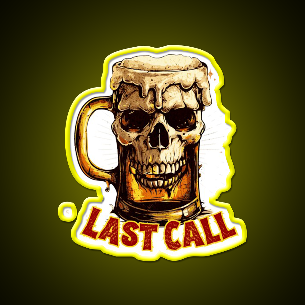 Last Call Man Cave Bar Led Neon Sign Rgb Color