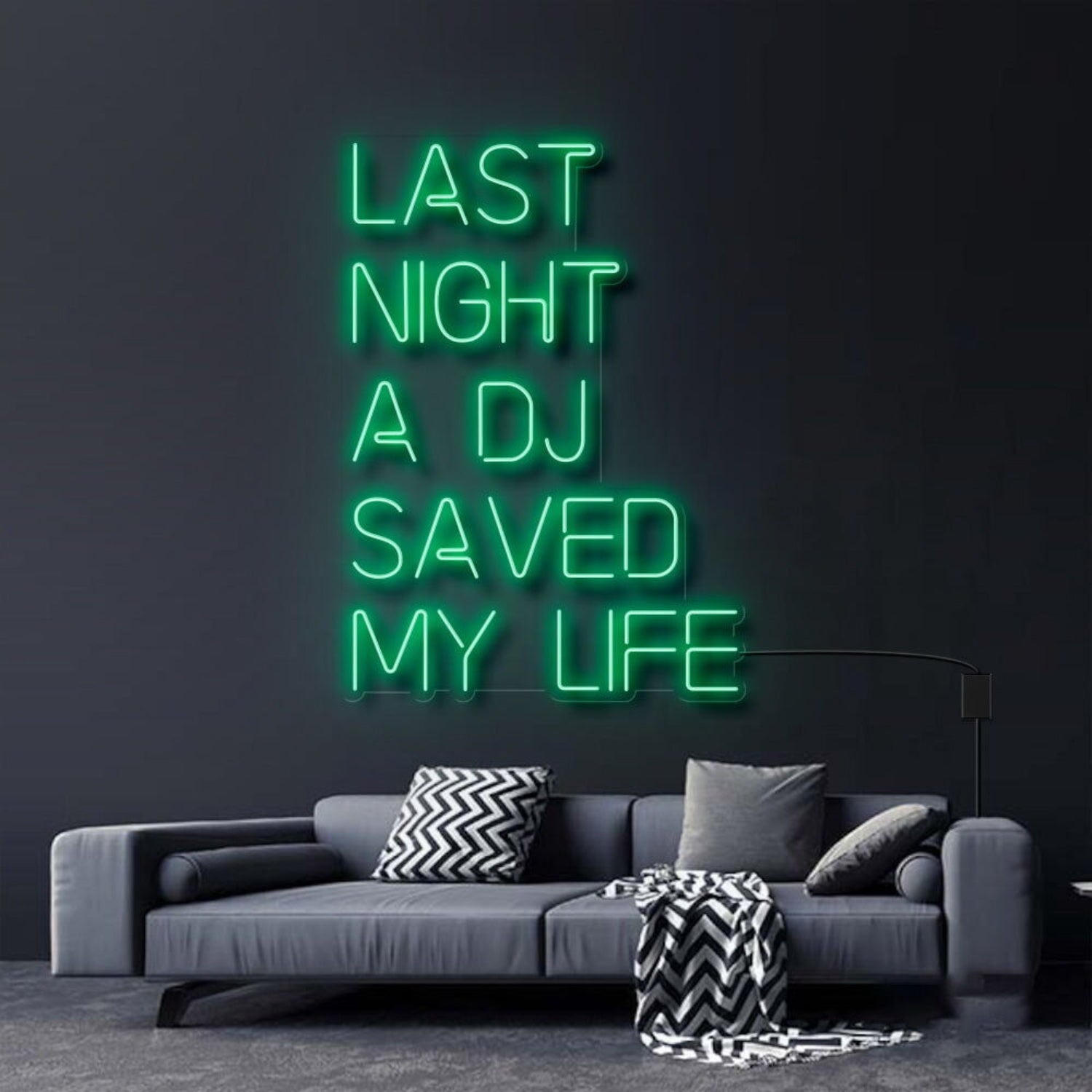 Last Night A Dj Saved My Life Neon Sign For Music Lovers | Shineneon