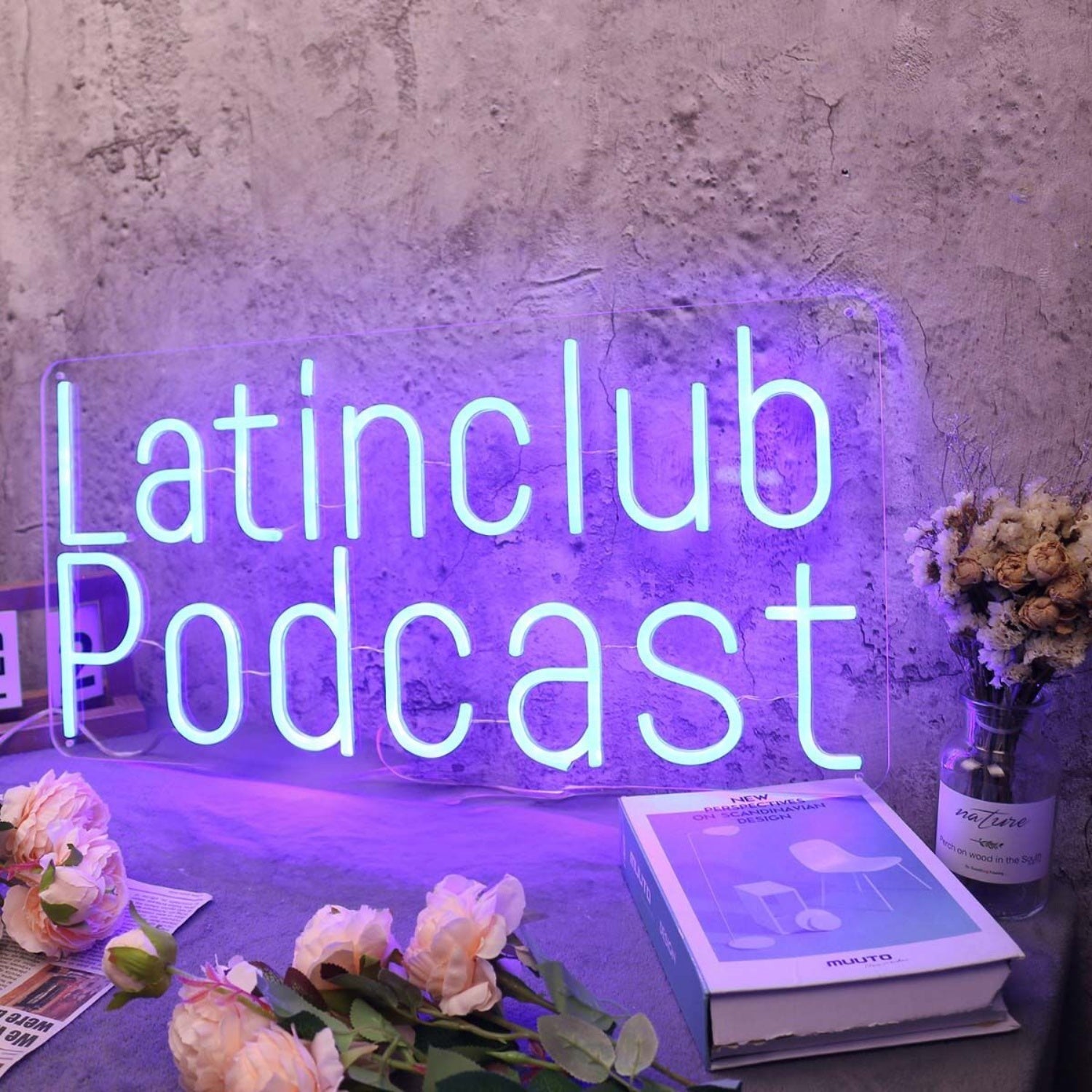 Latinclub Podcast Blue Led Neon Sign - Shineneon