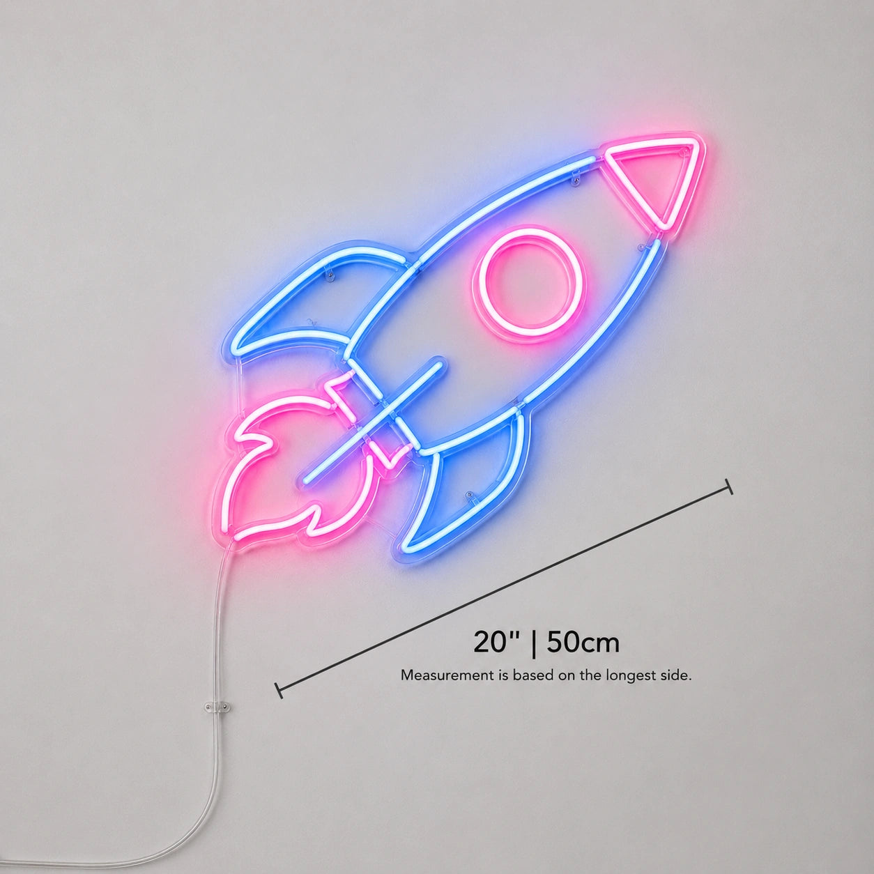 Launch Rocket Neon Sign LED Neon Sign size image
