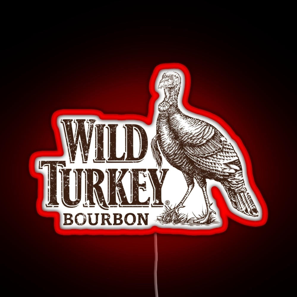 Lawrenceburg Wild Turkey Bourbon Rgb Neon Sign