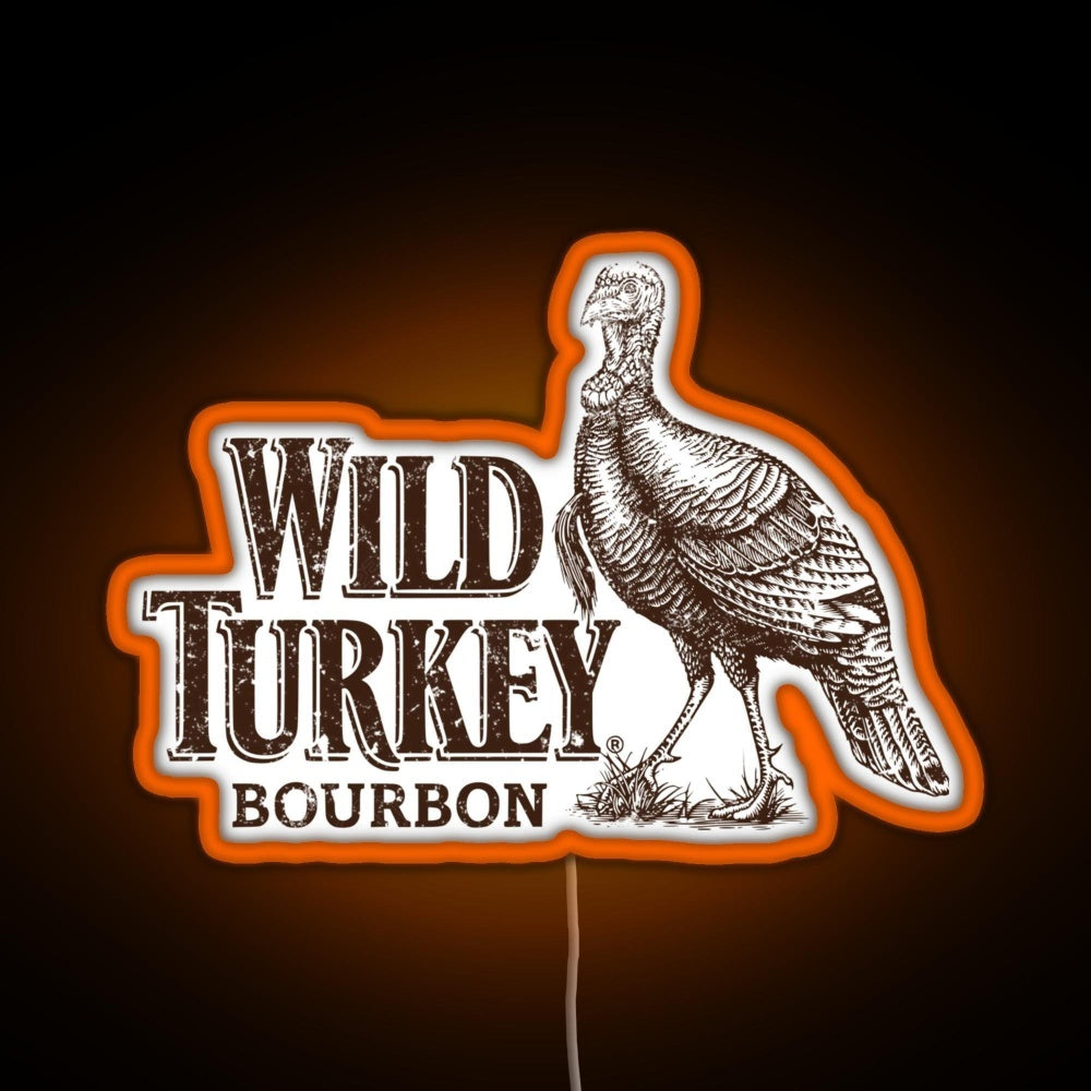 Lawrenceburg Wild Turkey Bourbon Rgb Neon Sign