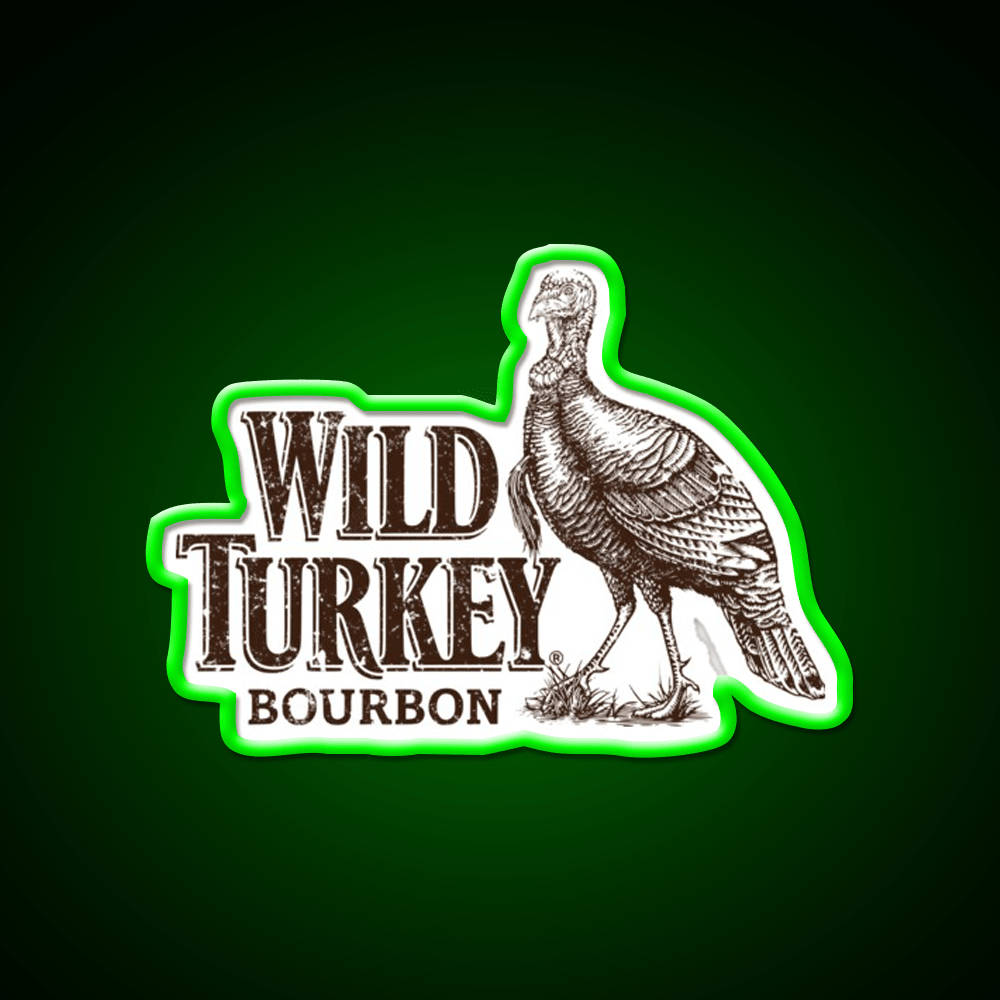 Lawrenceburg Wild Turkey Bourbon Whiskey Drink Bar Led Neon Sign Rgb Color - Shineneon