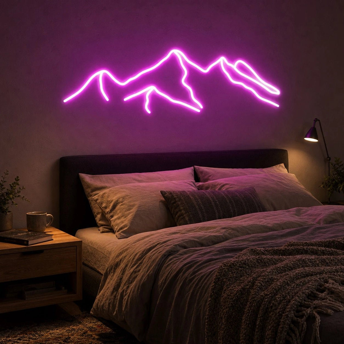 Layered Mountain Ridge LED Neon Sign - Shineneon