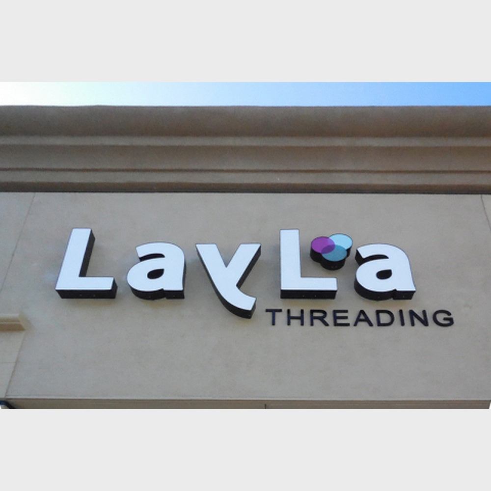 Layla Theading 3D Frontlit Channel Letters Led Light Sign