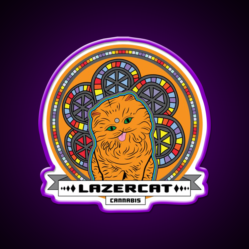 Lazercat Hemp Inspired Green Leaf Led Neon Sign Rgb Color - LED neon sign view 9