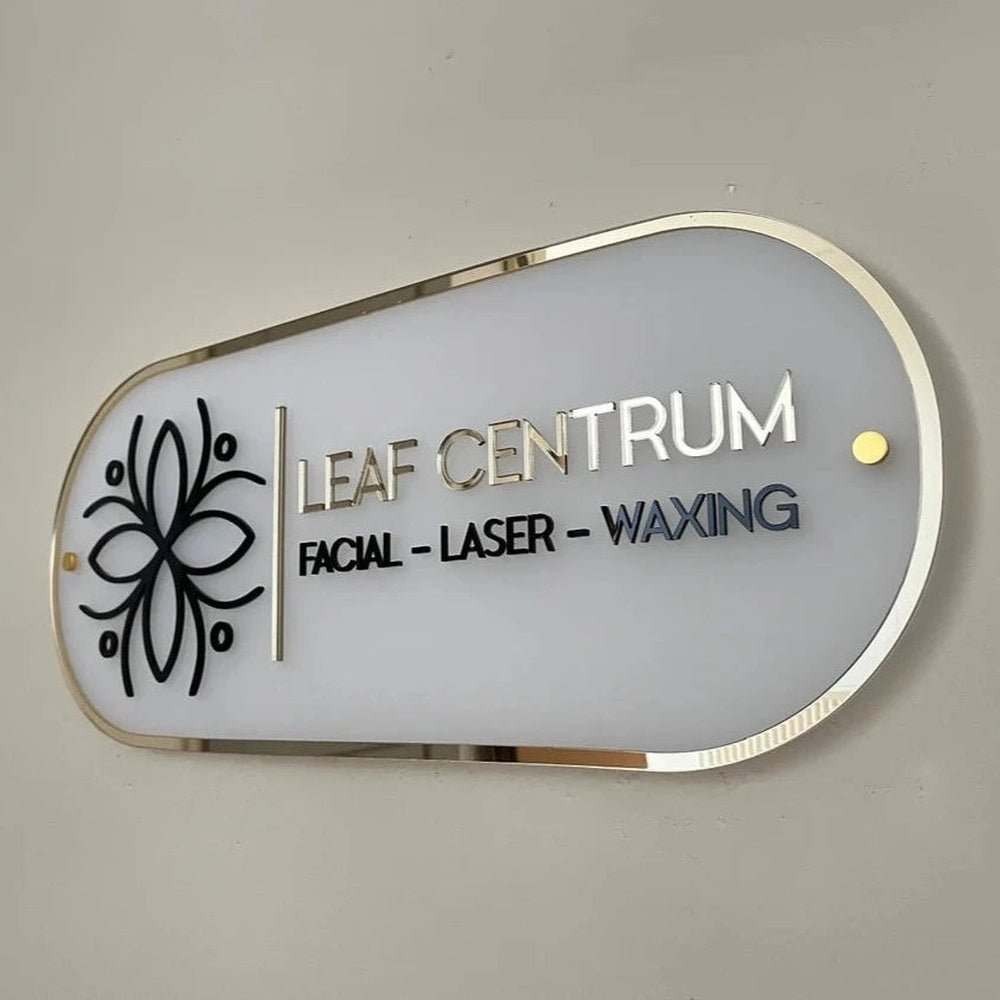 Leaf Centrum Acrylic Business Logo Sign - Shineneon