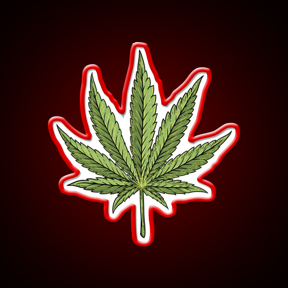 Leaf Hemp Inspired Green Leaf Led Neon Sign Rgb Color - LED neon sign view 10