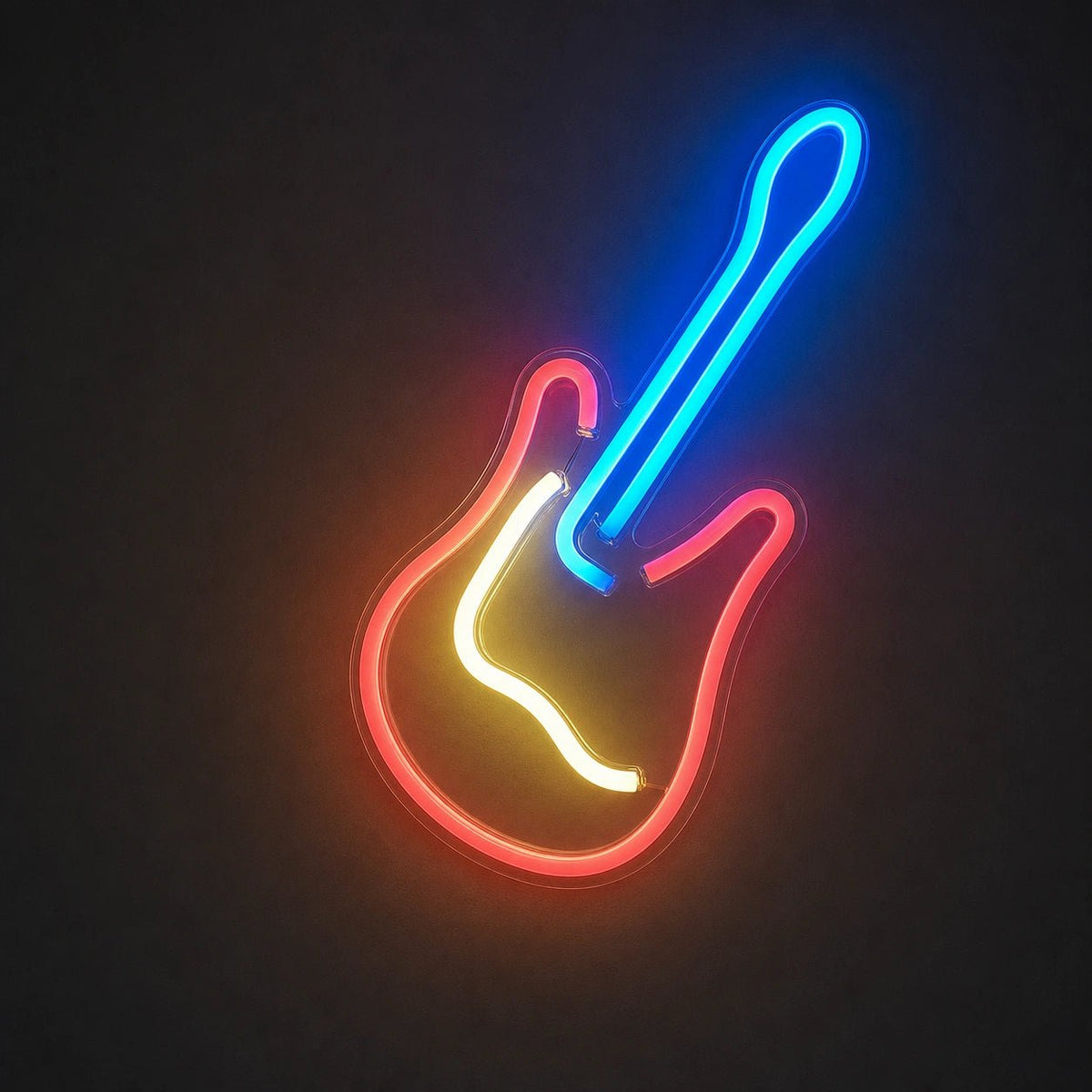 Leaning Electric Guitar LED Neon Sign - Shineneon
