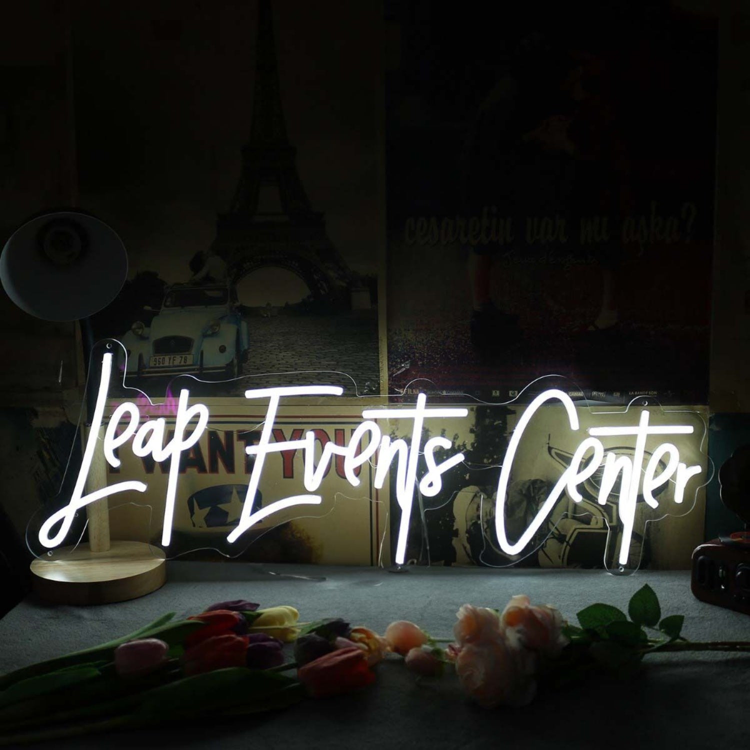 Leap Event Center White Led Neon Sign - Shineneon