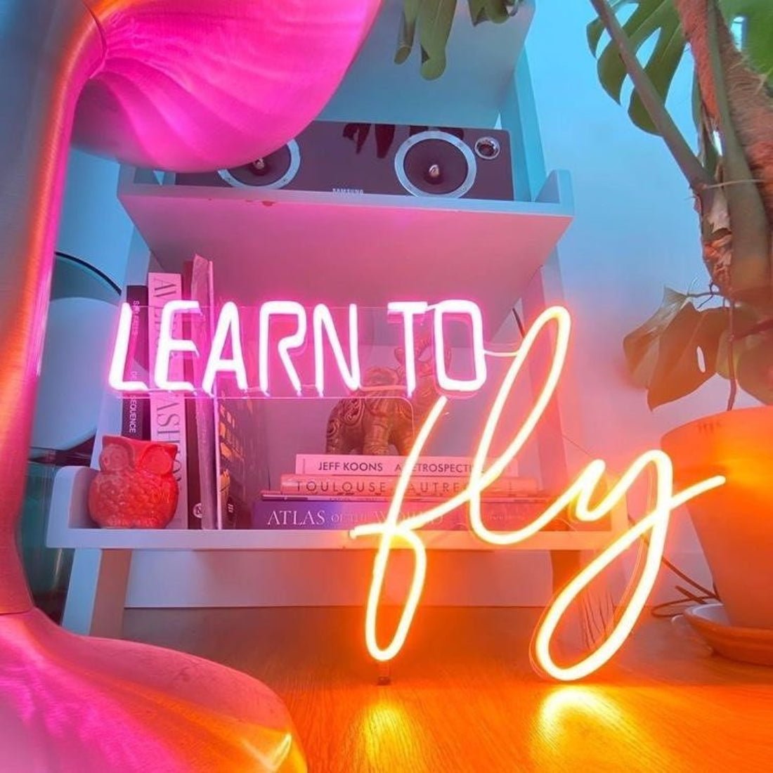Learn To Fly Led Sign Business Neon Sign - Shineneon
