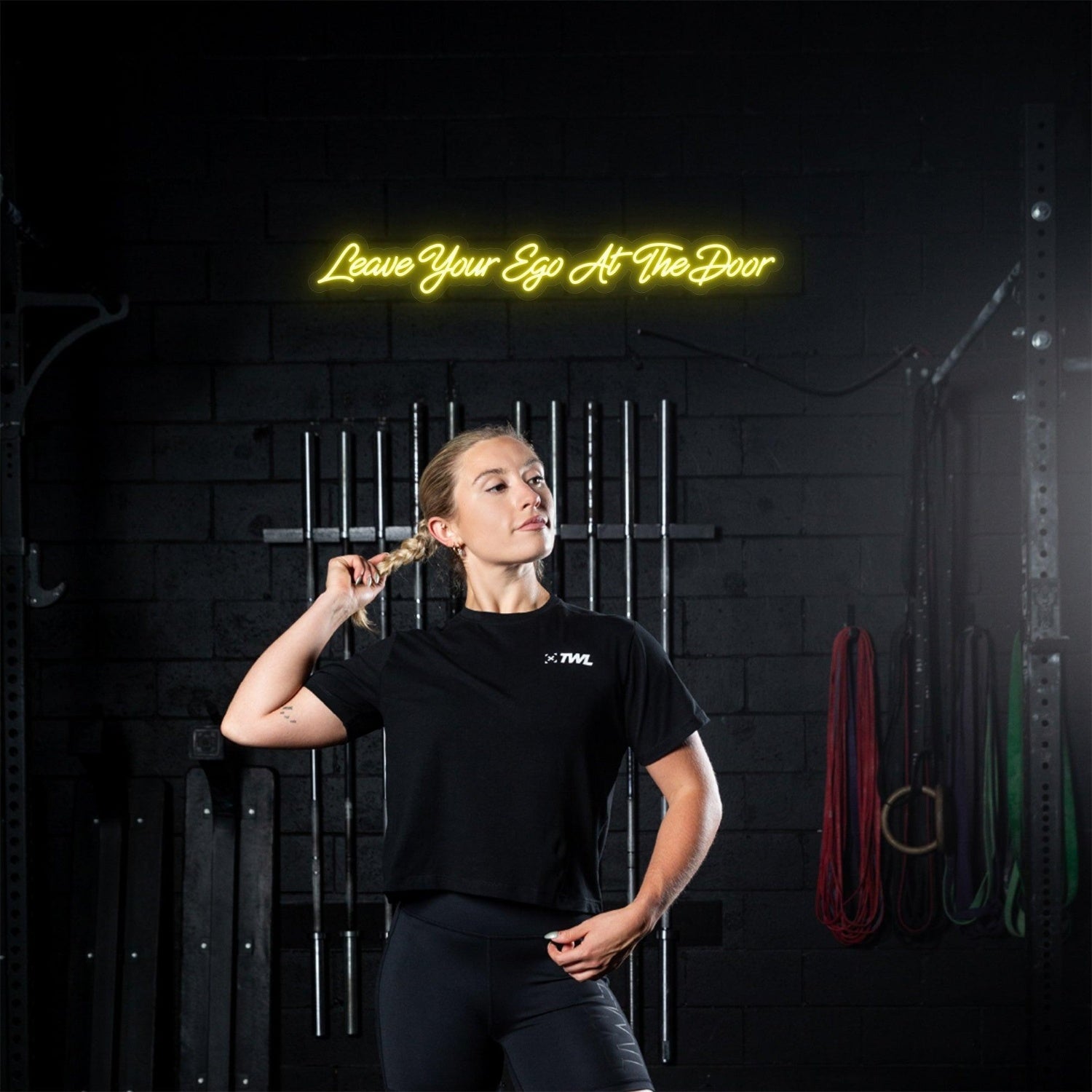 Leave Your Ego Handwritten Green Gym Led Neon Sign | Shineneon