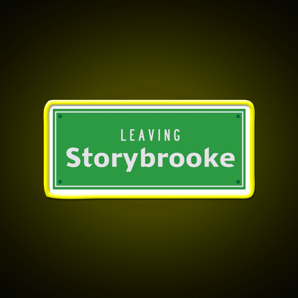 Leaving Storybrooke Welcome Led Neon Sign Open Sign Rgb Color - Custom LED neon sign front view