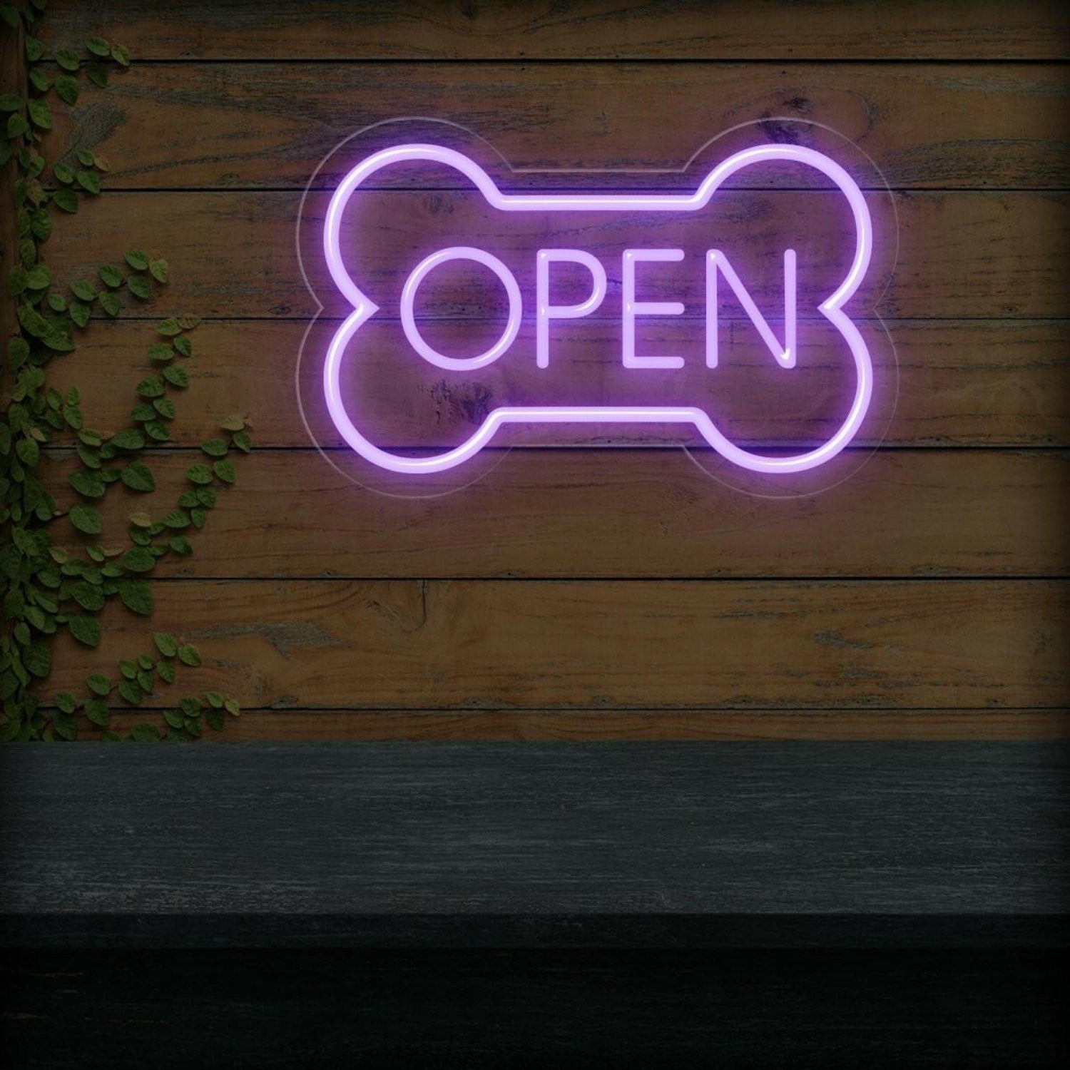 Led Dog Bone Led Neon Open Sign | Shineneon