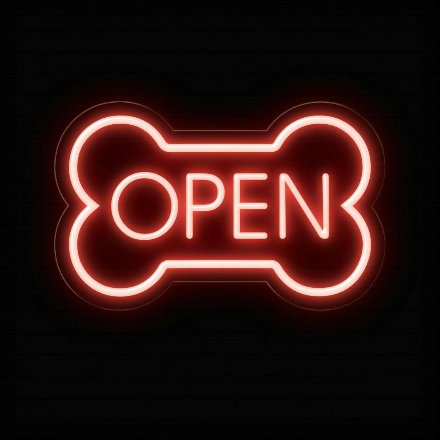 Led Dog Bone Led Neon Open Sign | Shineneon