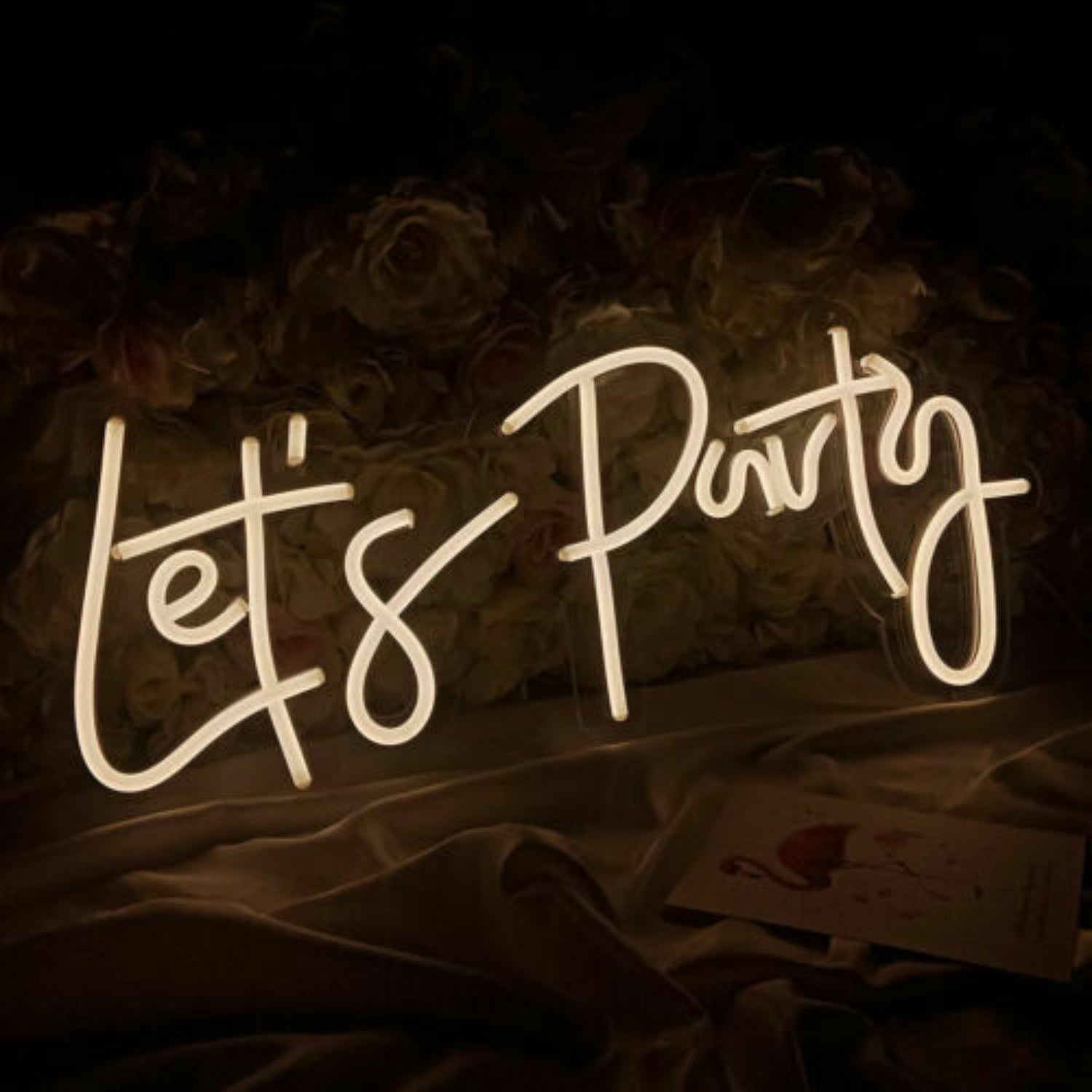 Led Neon Sign Lets Party Sign Gift Party Sign | Shineneon