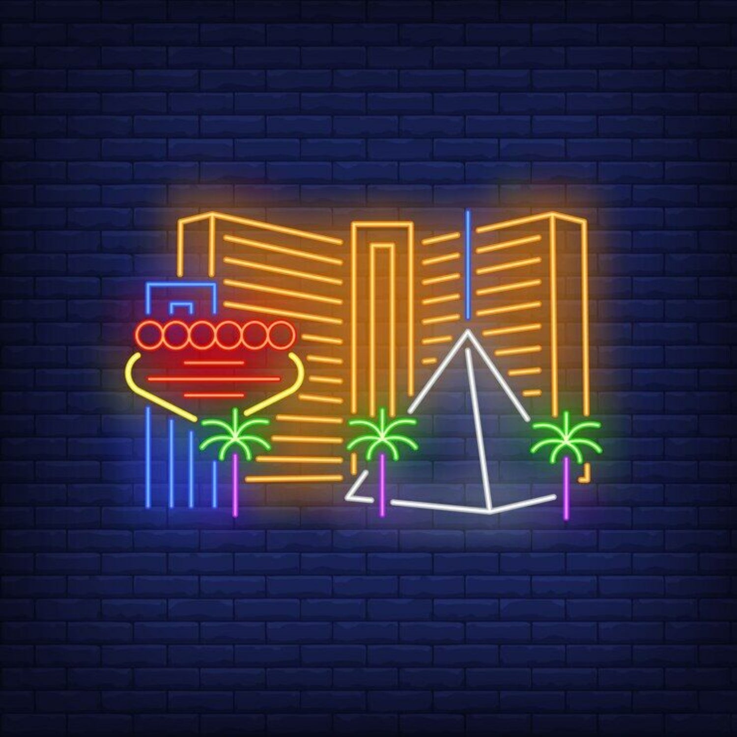 Led Neon Signs Las Vegas Architectural Pattern Wall Decor | Shineneon