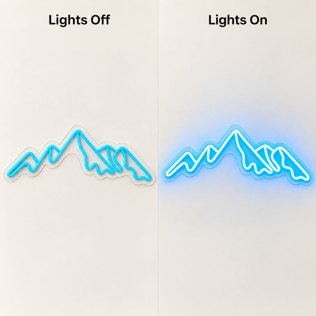 Mountains Landscape LED Neon Sign — original product image 05
