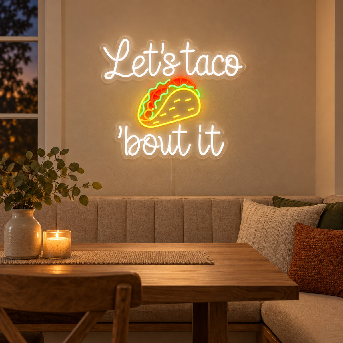 Taco Quote LED Neon Sign — original product image 02