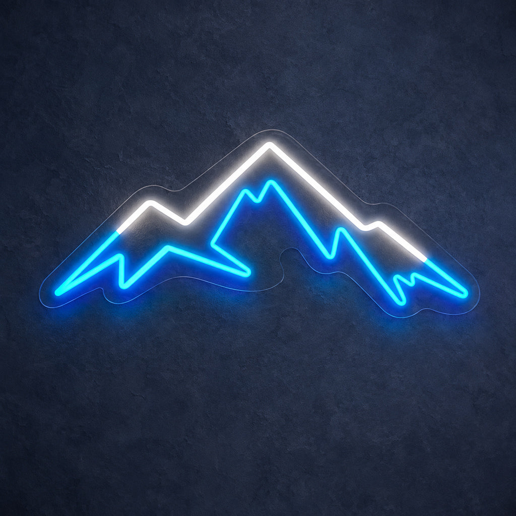 Three Ridge Mountain Range LED Neon Sign — original product image 01