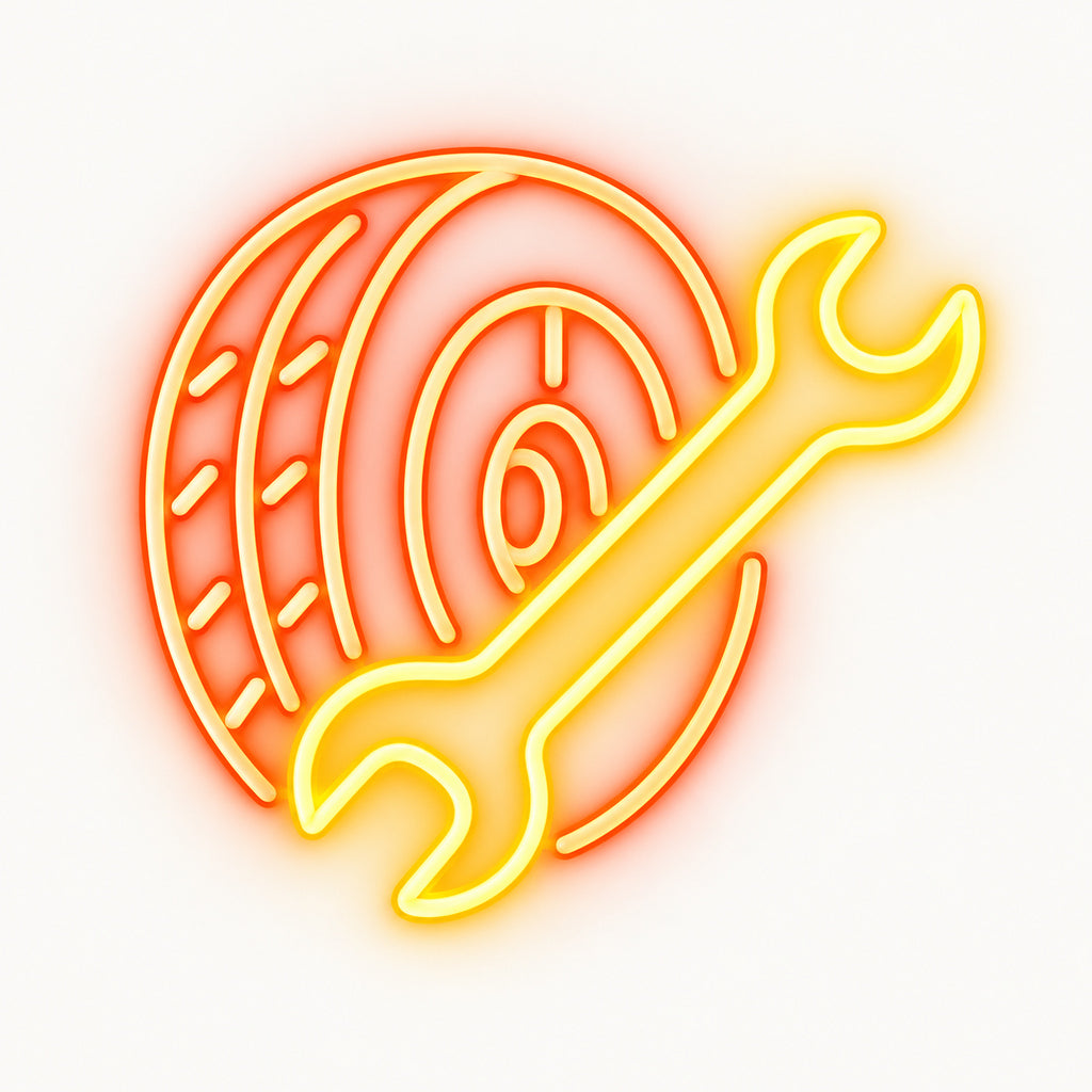 Tire Fitting Wrench LED Neon Sign — original product image 06