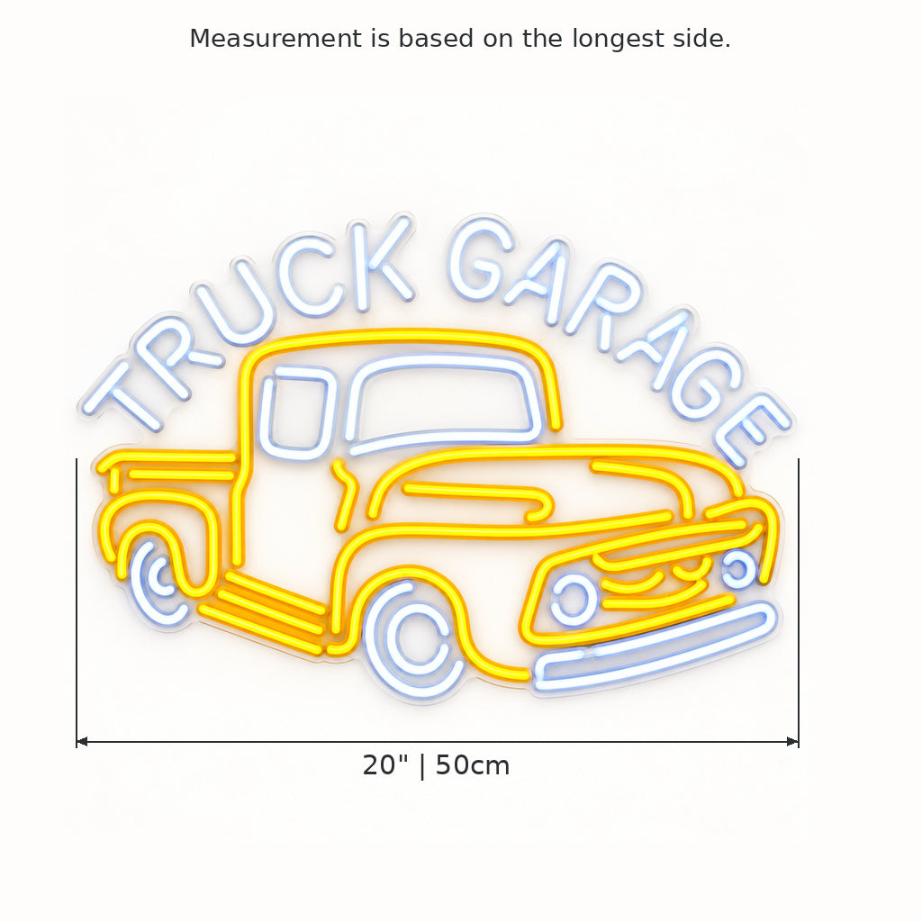 Truck Garage Old Pickup LED Neon Sign — original product image 03