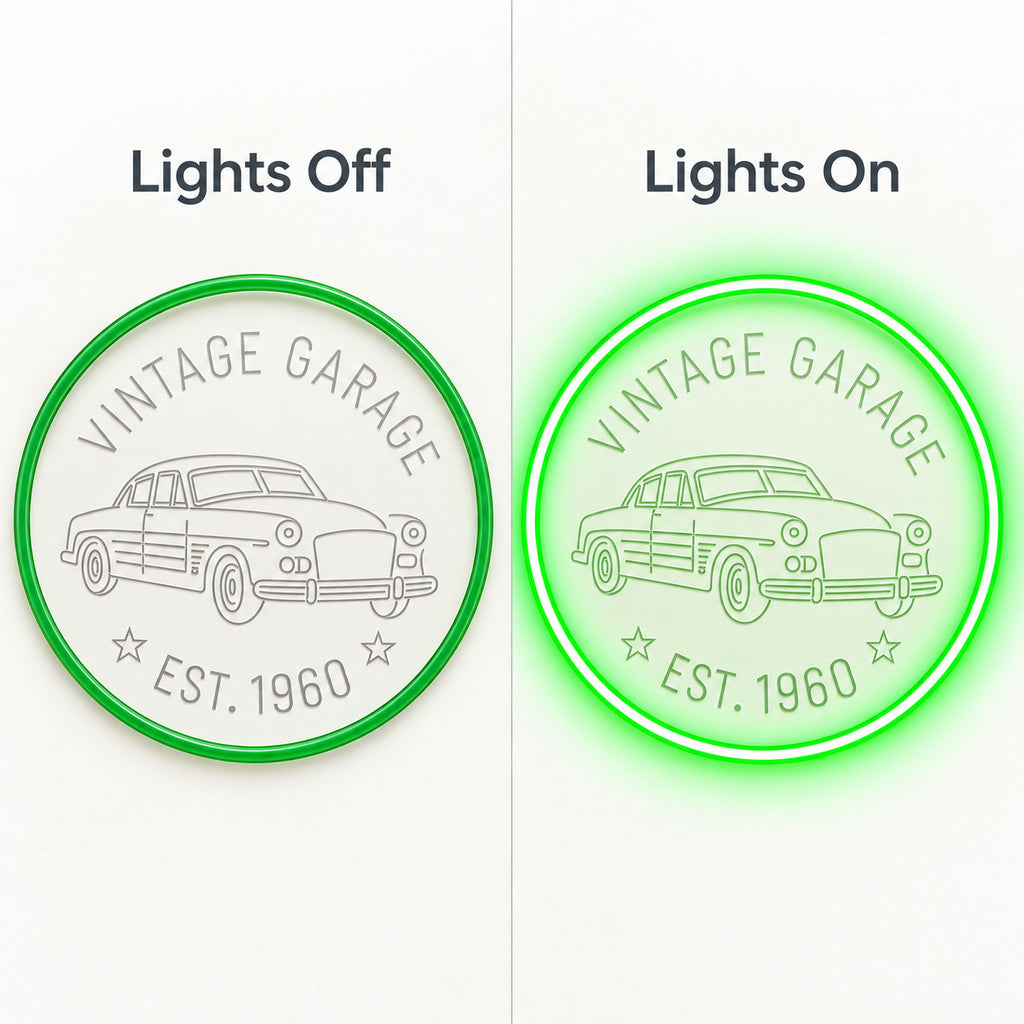 Vintage Garage Classic Car LED Neon Sign — original product image 05