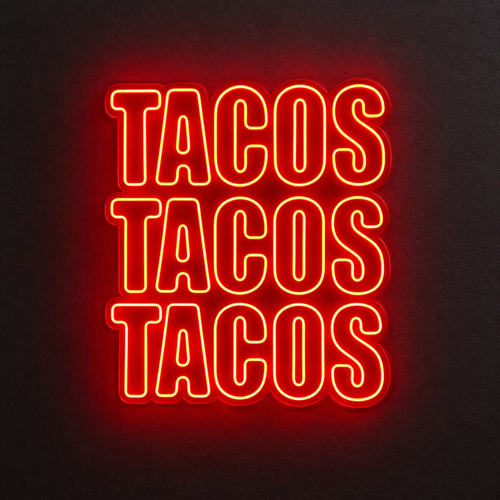 Tacos Tacos Tacos LED Neon Sign main product image
