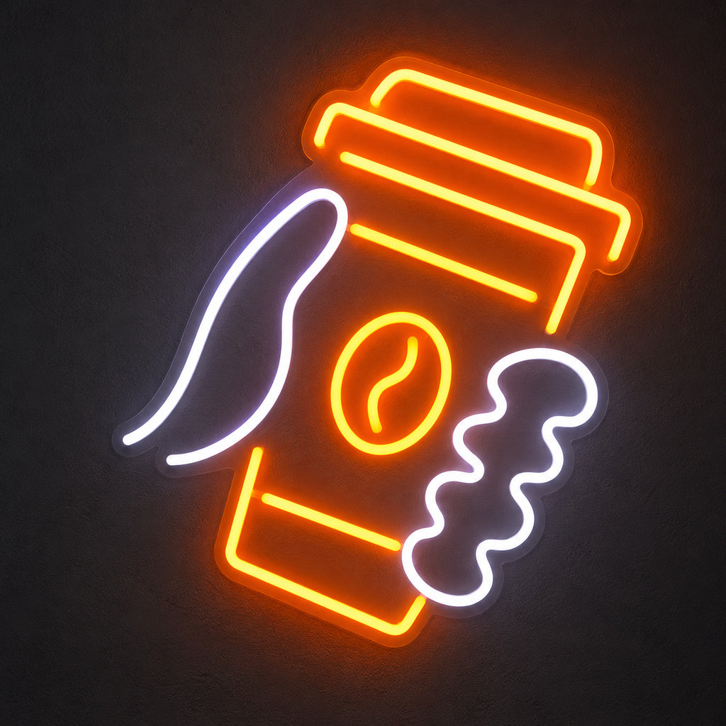 Takeaway Coffee Cup LED Neon Sign main product image